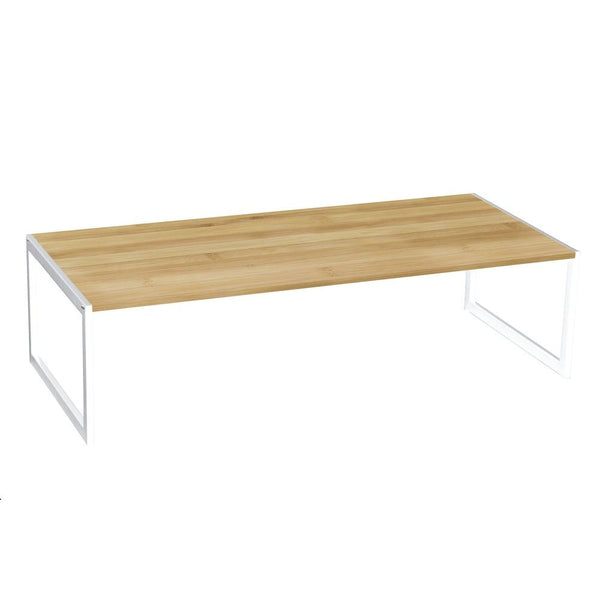70cm Wide Bamboo Pantry Shelf White