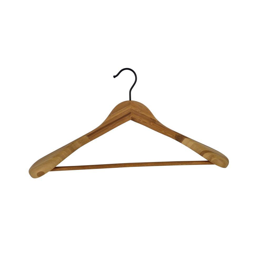 Bamboo Jacket &amp; Coat Hanger Black - WARDROBE - Clothes Hangers - Soko and Co