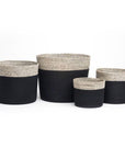 Bedford Small Round Jute Storage Basket Charcoal - HOME STORAGE - Baskets and Totes - Soko and Co