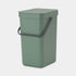 Brabantia 12L Sort & Go Kitchen Rubbish Bin Fir Green - KITCHEN - Bins - Soko and Co