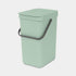 Brabantia 12L Sort & Go Kitchen Rubbish Bin Jade Green - KITCHEN - Bins - Soko and Co