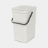 Brabantia 12L Sort & Go Kitchen Rubbish Bin Light Grey - KITCHEN - Bins - Soko and Co