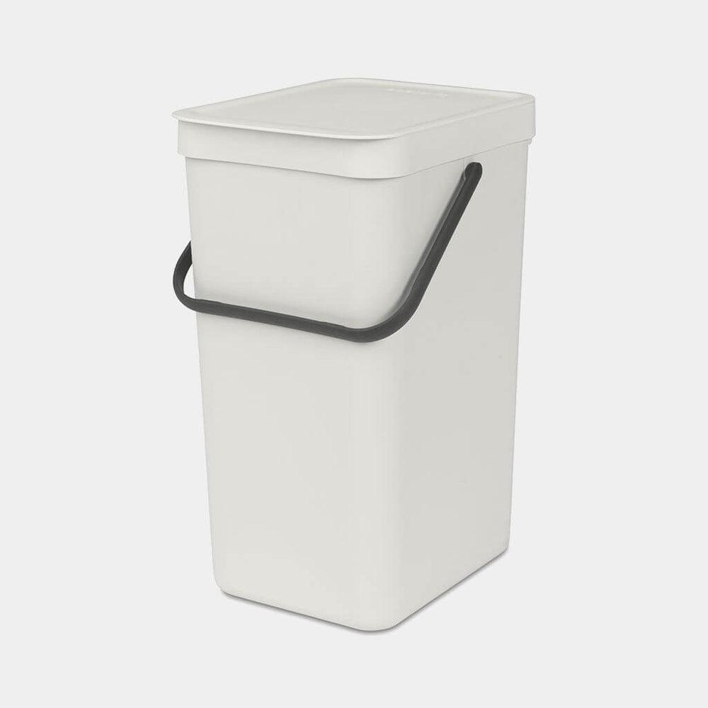 Brabantia 16L Sort & Go Kitchen Rubbish Bin Light Grey - KITCHEN - Bins - Soko and Co
