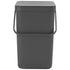 Brabantia 25L Sort & Go Kitchen Rubbish Bin Dark Grey - KITCHEN - Bins - Soko and Co