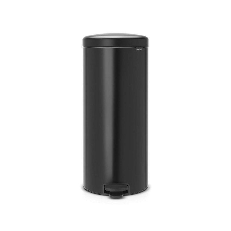 Brabantia 30L newICON Pedal Kitchen Rubbish Bin Matt Black