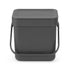 Brabantia 3L Sort & Go Kitchen Rubbish Bin Dark Grey - KITCHEN - Bins - Soko and Co