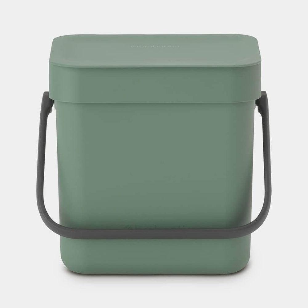 Brabantia 3L Sort & Go Kitchen Rubbish Bin Fir Green - KITCHEN - Bins - Soko and Co