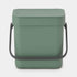 Brabantia 3L Sort & Go Kitchen Rubbish Bin Fir Green - KITCHEN - Bins - Soko and Co