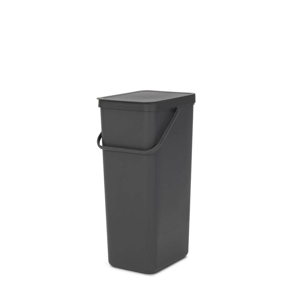 Brabantia 40L Sort &amp; Go Kitchen Rubbish Bin Dark Grey - KITCHEN - Bins - Soko and Co