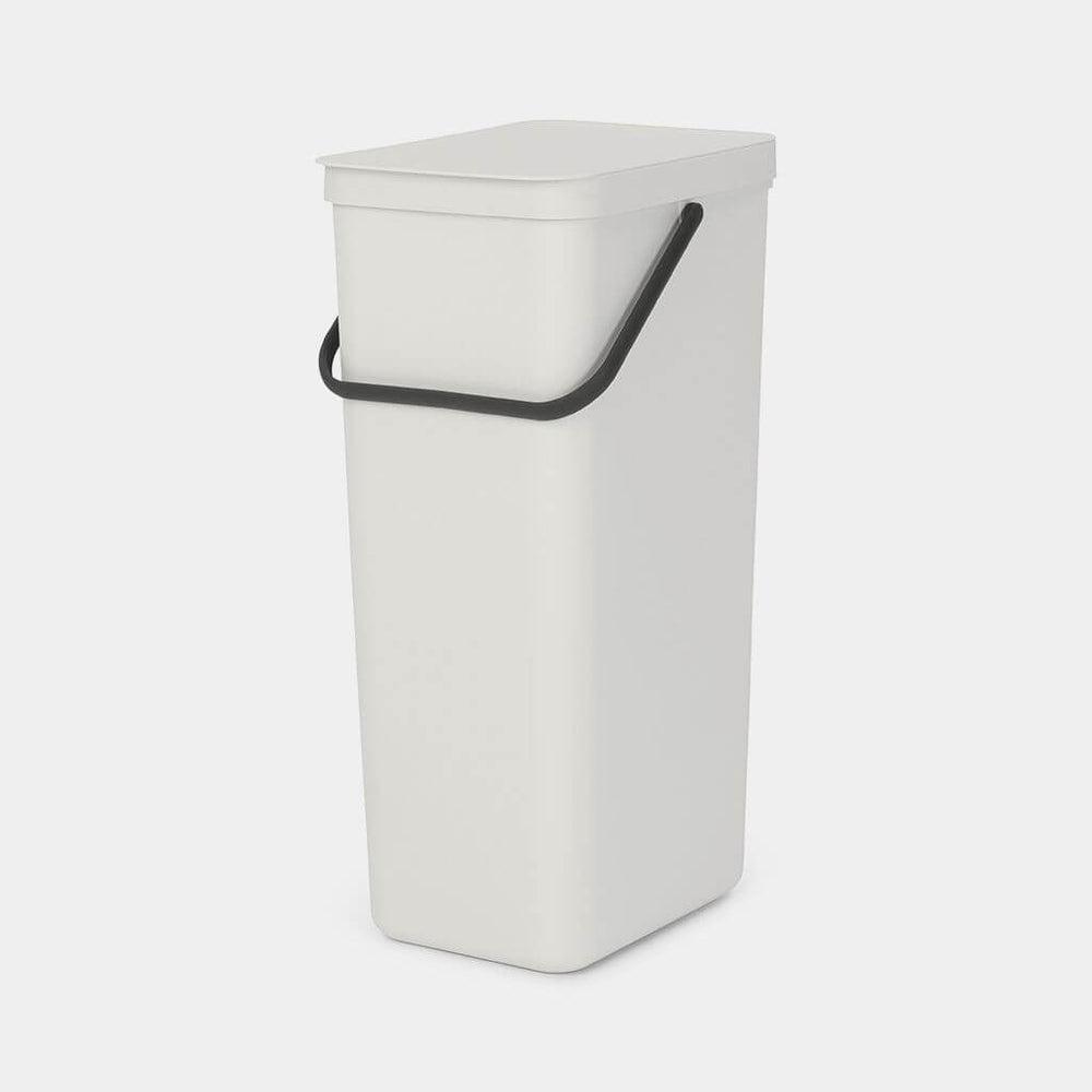 Brabantia 40L Sort &amp; Go Kitchen Rubbish Bin Light Grey - KITCHEN - Bins - Soko and Co