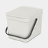 Brabantia 6L Sort & Go Kitchen Rubbish Bin Light Grey - KITCHEN - Bins - Soko and Co
