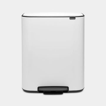 Brabantia Bo 30/30L Twin Pedal Kitchen Rubbish Bin White