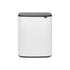 Brabantia Bo 30/30L Twin Touch Top Kitchen Rubbish Bin White - KITCHEN - Bins - Soko and Co