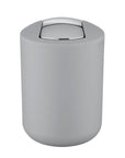 Brasil 2L Rubbish Bin Grey - BATHROOM - Bins - Soko and Co