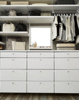 Elfa Decor Drawer Front W: 60 2 Runner White - ELFA - Gliding Drawers and Racks - Soko and Co