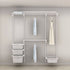 Elfa Deluxe Hanging Wardrobe Storage Solution W: 180 White - ELFA - Ready Made Solutions - Soko and Co