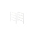 Elfa Standard Frame Sides 4 Runner White - ELFA - Freestanding Drawer Kits - Soko and Co