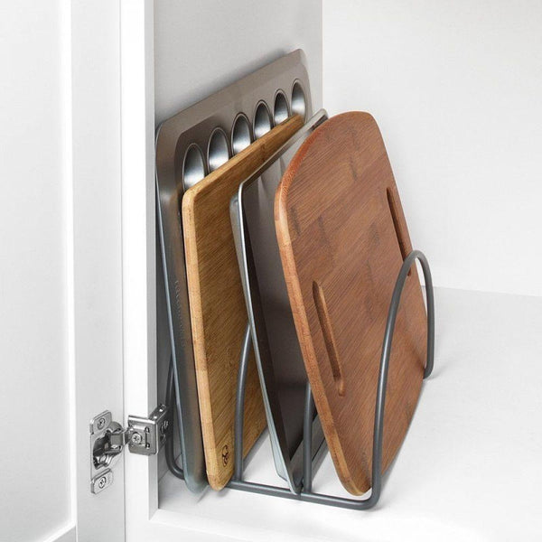 Euro Arc Cabinet & Pantry Organiser Satin Steel