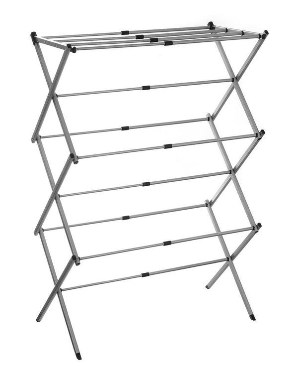 Expandable Concertina Clothes Airer Grey