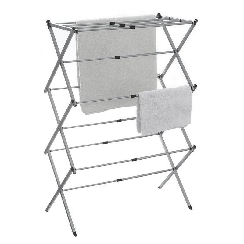 Expandable Concertina Clothes Airer Grey