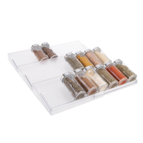 Expandable In-Drawer Spice Rack