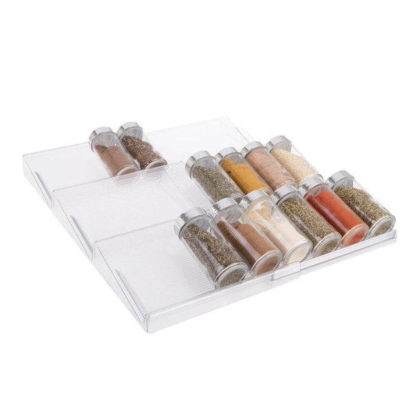 Expandable In-Drawer Spice Rack