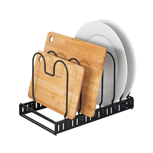 Expandable Pan & Lid Organiser Black