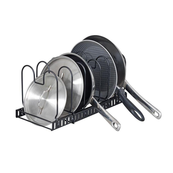 Expandable Pan & Lid Organiser Black
