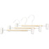Frosted Timber Clip Pants Hangers 3 Pack White - WARDROBE - Clothes Hangers - Soko and Co