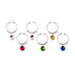 Gemstones Wine Glass Charms 6 Pack - WINE - Barware and Accessories - Soko and Co