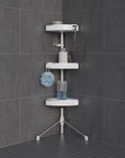 HiRISE 3 Tier Freestanding Aluminium Shower Caddy - BATHROOM - Shower Caddies - Soko and Co