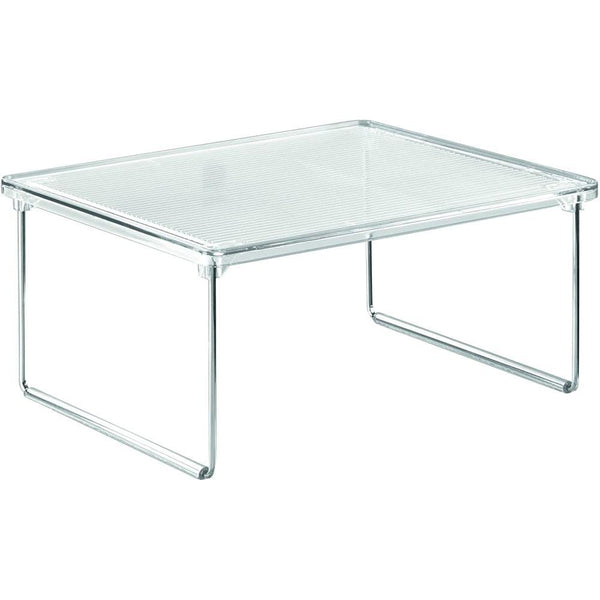 iDesign Linus Collapsible Pantry Cabinet Shelf Clear