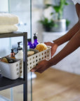 Joseph Joseph EasyStore Slimline Bathroom Storage Basket Ecru - BATHROOM - Squeegees and Cleaning - Soko and Co