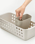 Joseph Joseph EasyStore Slimline Bathroom Storage Basket Ecru - BATHROOM - Squeegees and Cleaning - Soko and Co