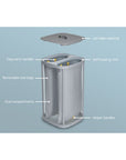 Joseph Joseph Tota 60L Twin Laundry Hamper Grey - LAUNDRY - Hampers - Soko and Co