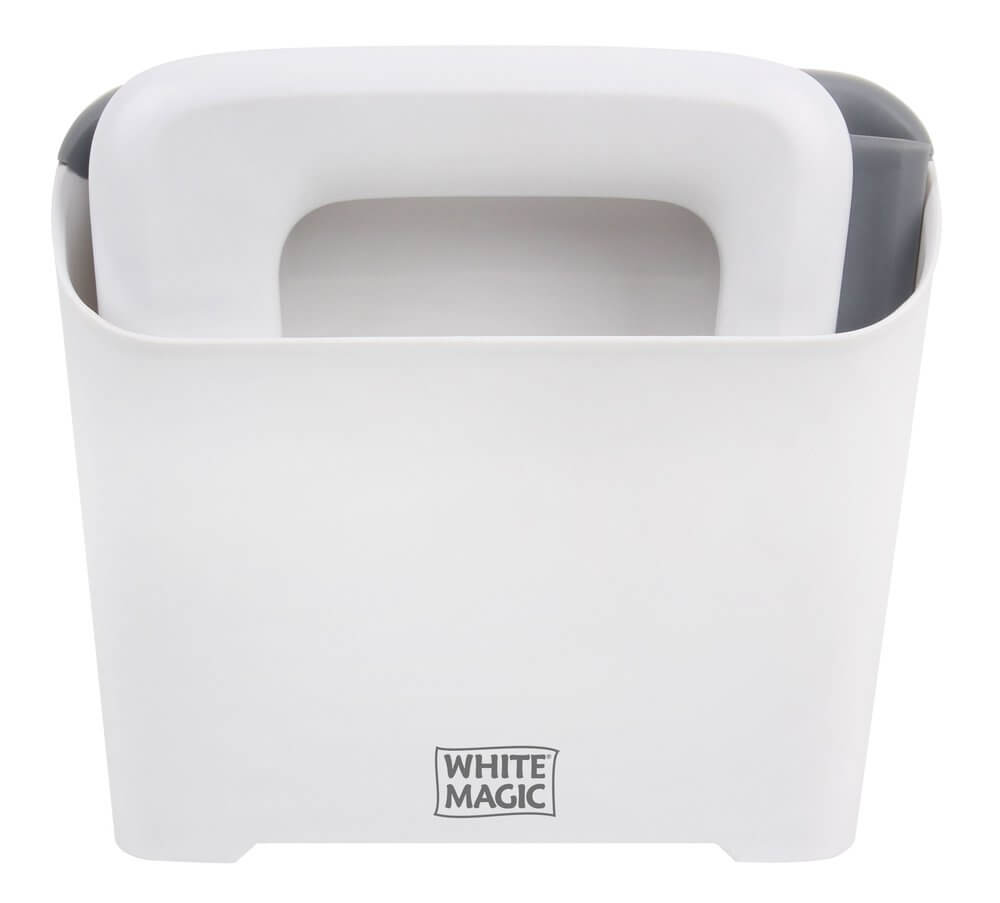 Kitchen Benchtop Dustpan &amp; Brush White - KITCHEN - Bench - Soko and Co