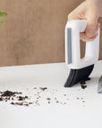 Kitchen Benchtop Dustpan & Brush White - KITCHEN - Bench - Soko and Co