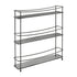 Kumino 3 Tier Slim Freestanding Spice Rack Matte Black - KITCHEN - Spice Racks - Soko and Co