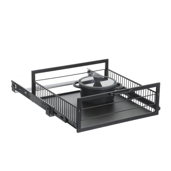 Large Pull Out Pantry Drawer Black