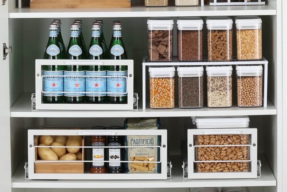 Large Pull Out Pantry Drawer White - KITCHEN - Shelves and Racks - Soko and Co