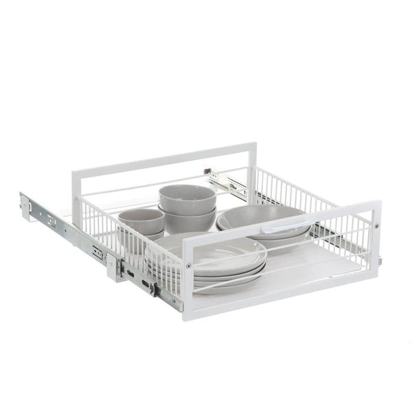 Large Pull Out Pantry Drawer White