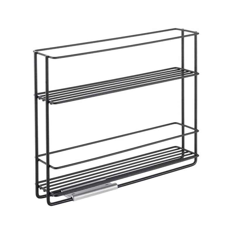 Lava 2 Tier Pull-Out Spice Rack Matte Black