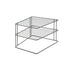 Lava 2 Tier Square Plate Stacker & Pantry Shelf Matte Black - KITCHEN - Shelves and Racks - Soko and Co