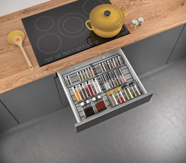 Lava X-Pand Expandable In Drawer Spice Rack Matte Black