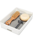 Madesmart Medium Grip Base Drawer Organiser White - KITCHEN - Cutlery Trays - Soko and Co