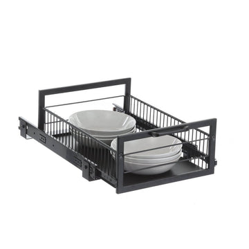 Medium Pull Out Pantry Drawer Black