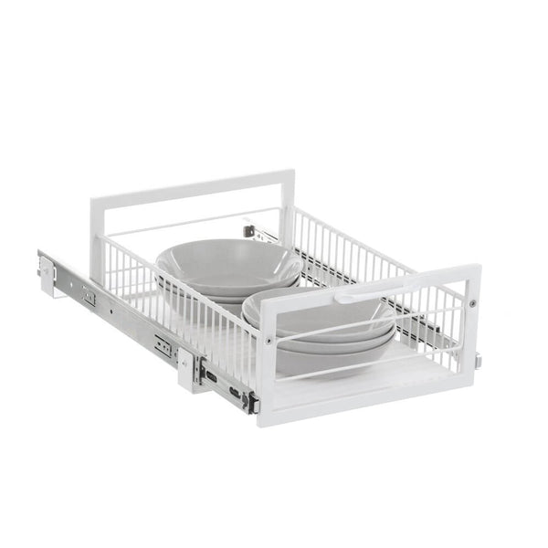 Medium Pull Out Pantry Drawer White