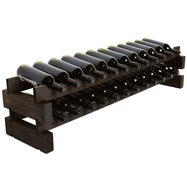 Modularack 24 Bottle Stackable Wine Rack Matte Stain