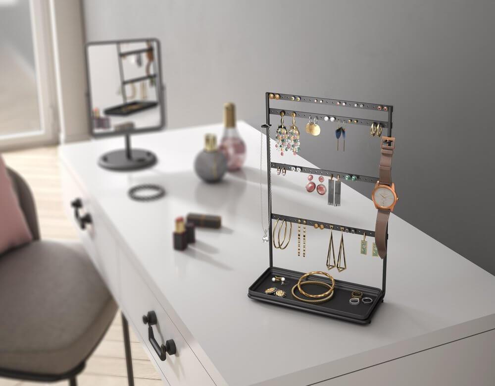 MyPendants Jewellery &amp; Earring Stand Matte Black - WARDROBE - Jewellery Storage - Soko and Co