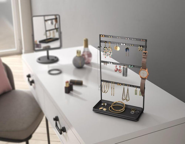MyPendants Jewellery & Earring Stand Matte Black